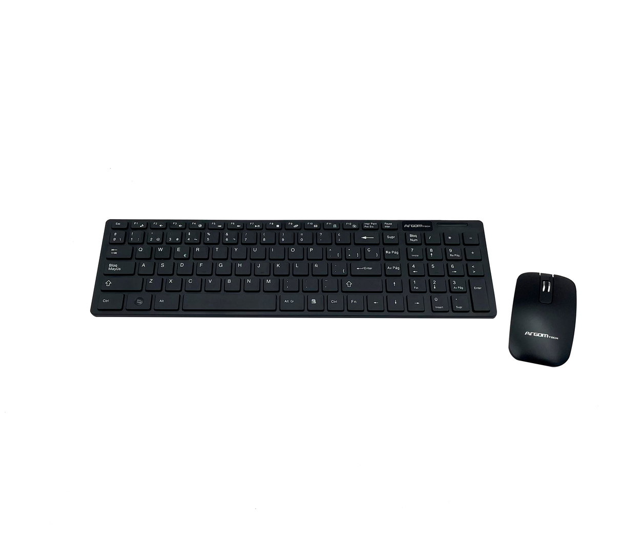 Combo inalámbrico teclado + mouse negro Argom Tech