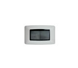 Interruptor toma moderna p/empotrar 3 way plata Lumistar