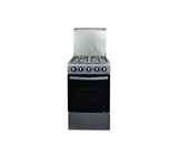 Cocina a gas 20" de piso 4h c/horno plateada Nero