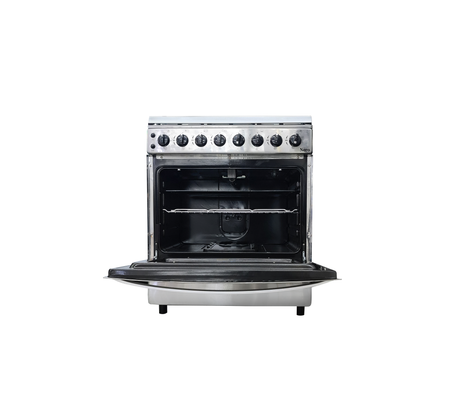 Cocina a gas 30" de piso 5h c/horno acero inox Nero