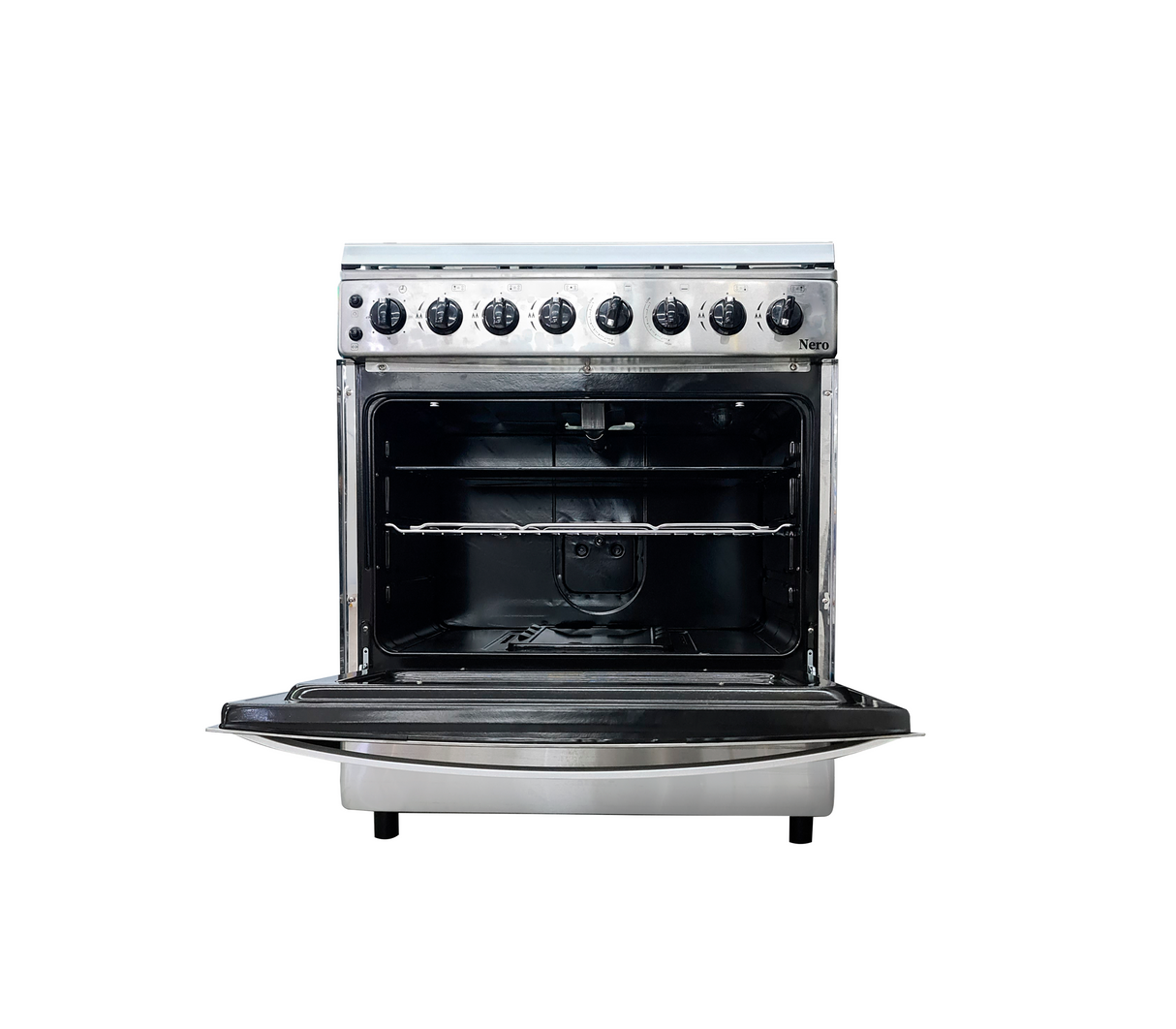 Cocina a gas 30" de piso 5h c/horno acero inox Nero