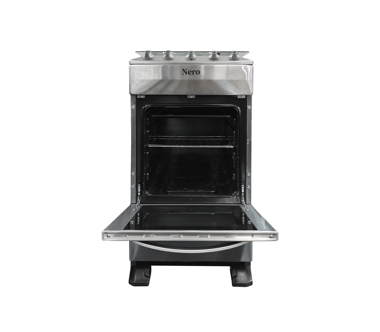 Cocina a gas 20" de piso 4h c/horno 500b acero  Nero