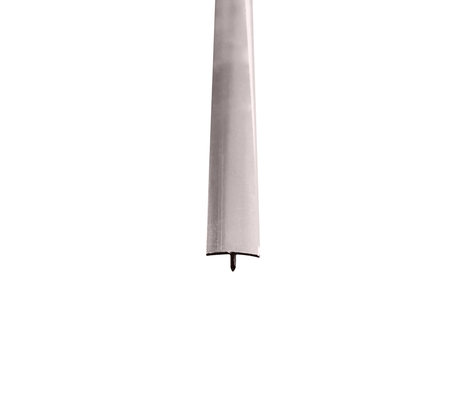 Perfil de aluminio T line 2.45m silver Powerfik