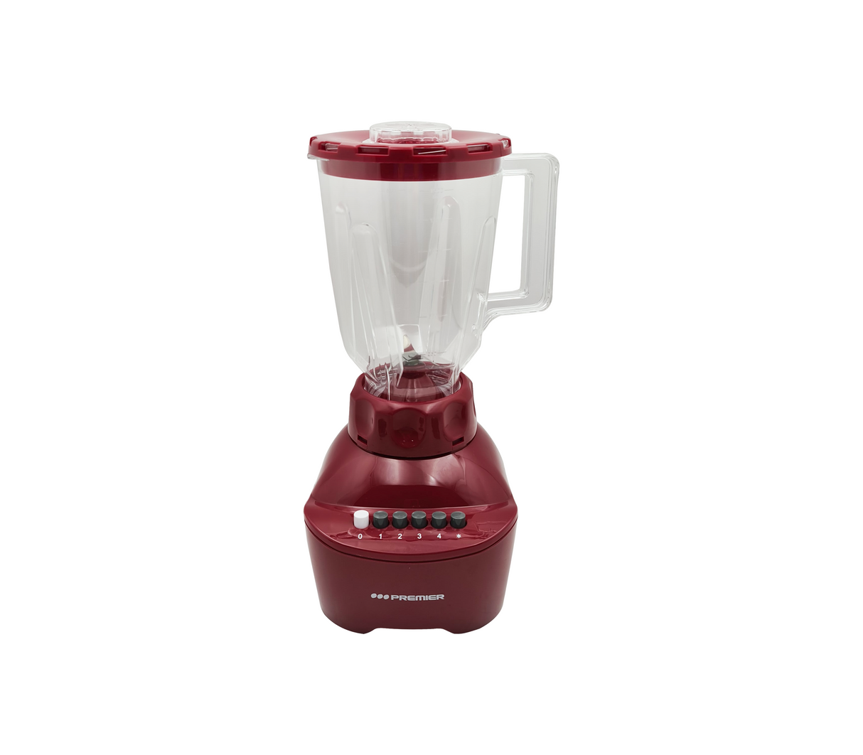 Licuadora 2 en 1 v/plástico rojo Premier