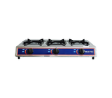 Cocina a gas 3 h cromada Lotus