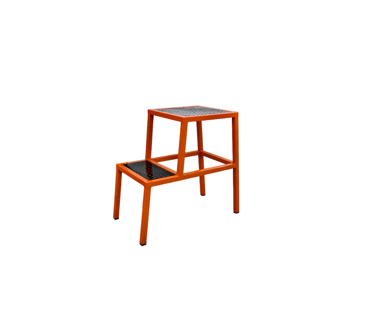Banco escalera 60x59x39 metálico 2 peldaños Powerfik