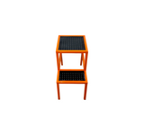 Banco escalera 60x59x39 metálico 2 peldaños Powerfik