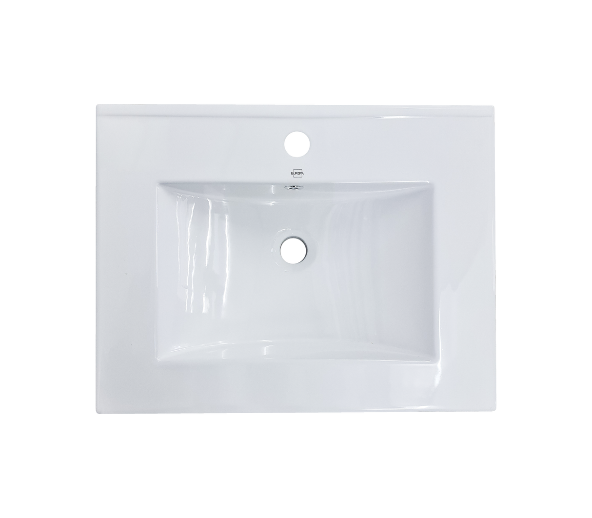 Lavamanos para empotrar 61 x 46cm blanco brillante Europa