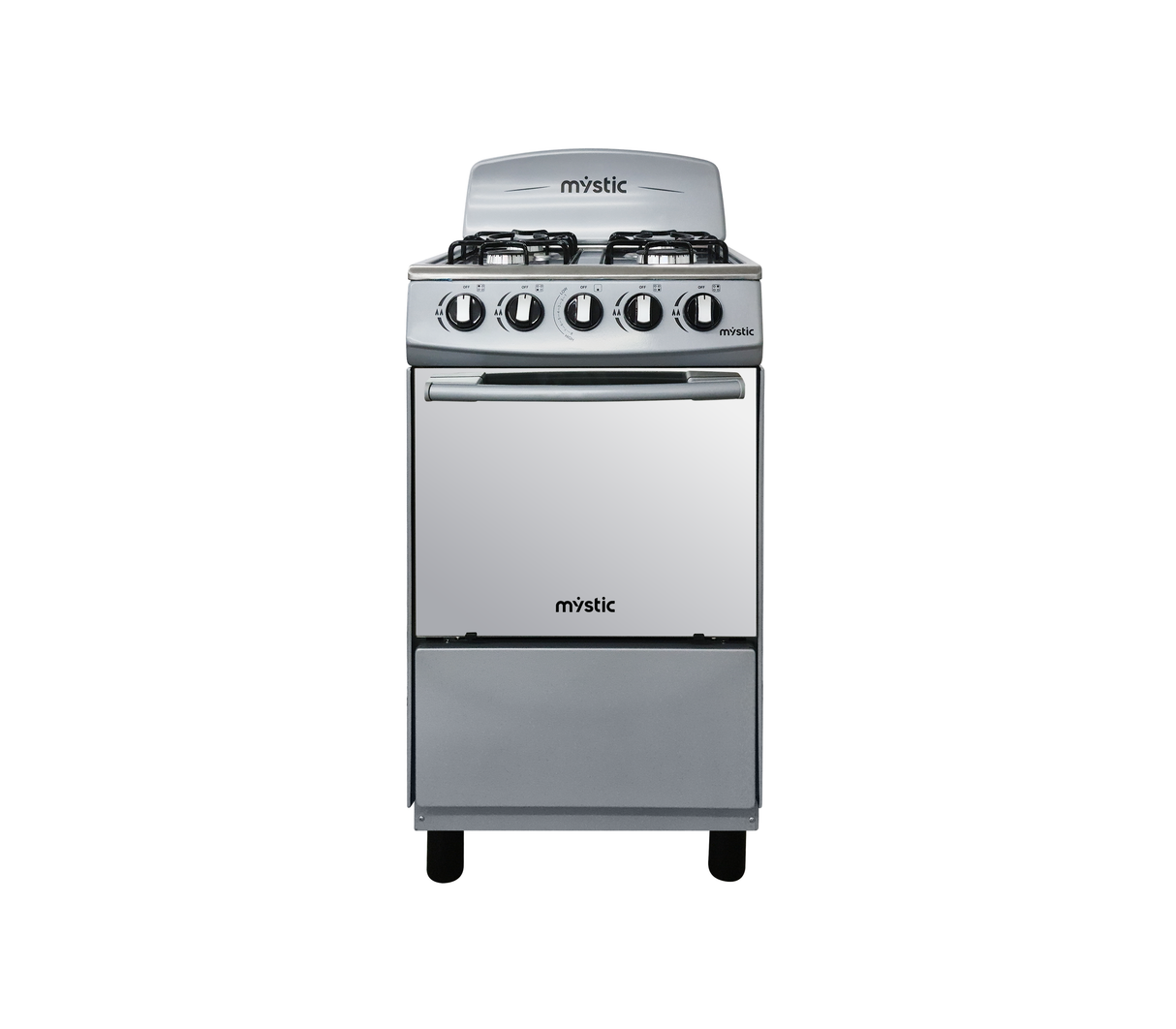 Cocina a gas agata 4 hornillas (20") Silver Mystic