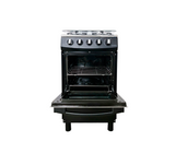 Cocina a gas agata plus 4 hornillas con tapa de vidrio parrilla gruesa negra Mystic