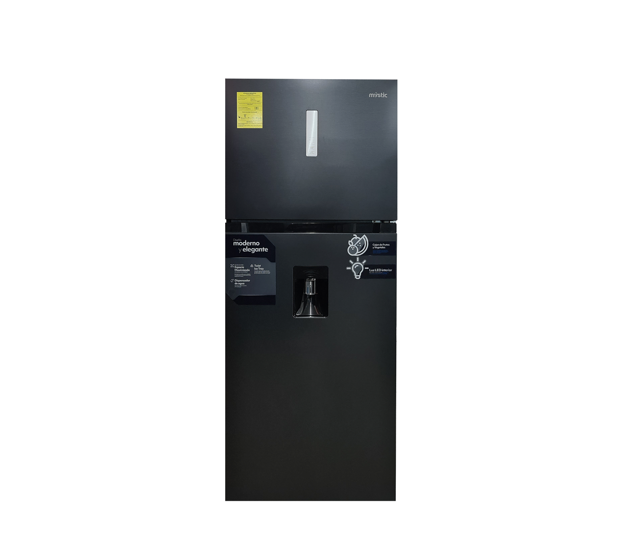 Nevera Top Mount Inverter 410 litros Silver Mystic