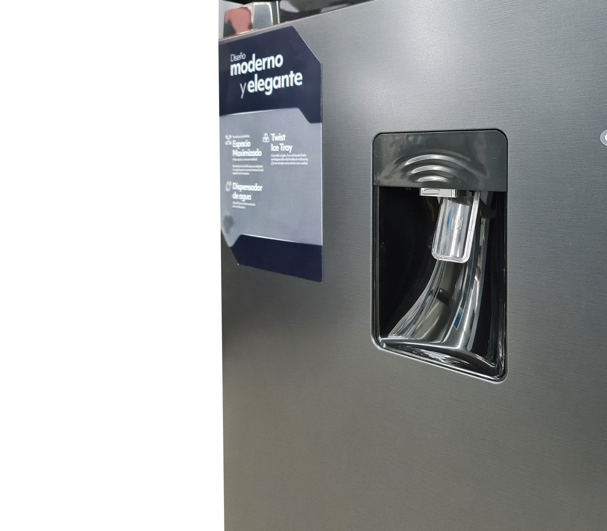 Nevera Top Mount Inverter 410 litros Silver Mystic