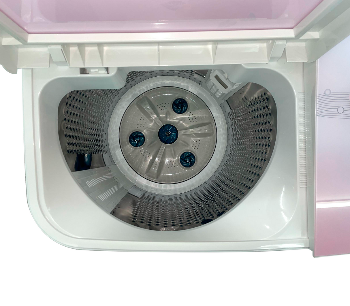 Lavadora semiautomática c/bomba d/tina tambor de acero inox. 12 kg Mystic