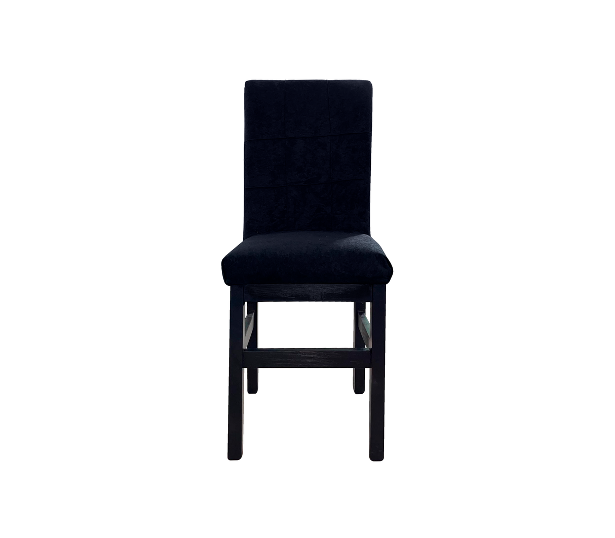 Silla para comedor con tapizado Shenil negro Isabel