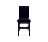 Silla para comedor con tapizado Shenil negro Isabel