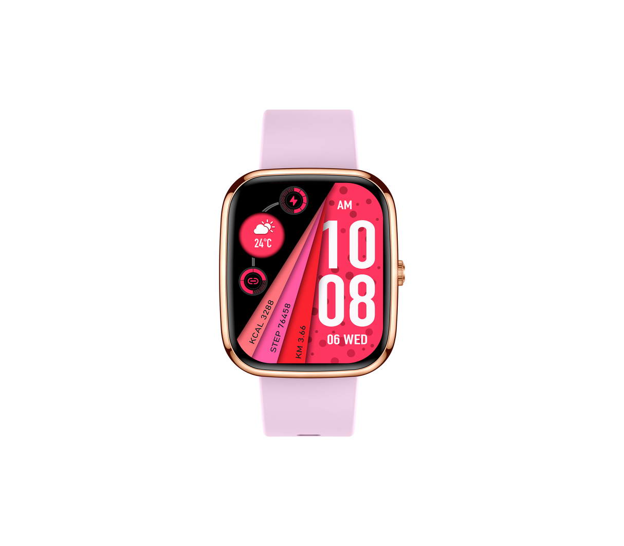 Reloj inteligente smart watch TKY12 Rosado Powerfik