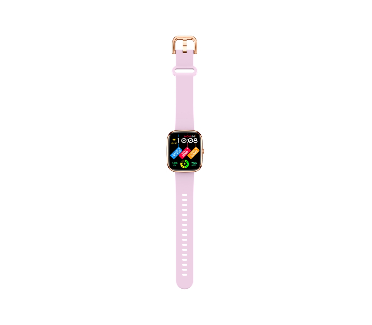 Reloj inteligente smart watch TKY12 Rosado Powerfik