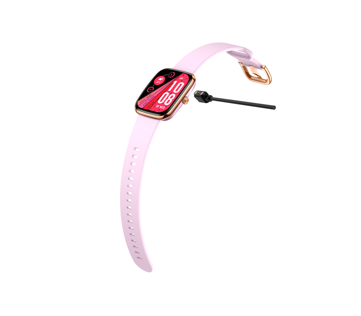 Reloj inteligente smart watch TKY12 Rosado Powerfik