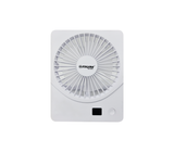 Ventilador recargable portátil pantalla digital 4" blanco Run