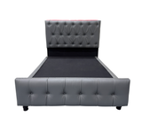 Box Spring 3D Capitoneada Matrimonial C/Copete Bipiel Driha