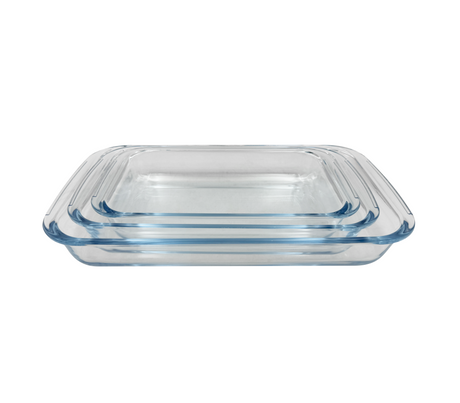Juego de 3 refractarios rectangular Sujoya