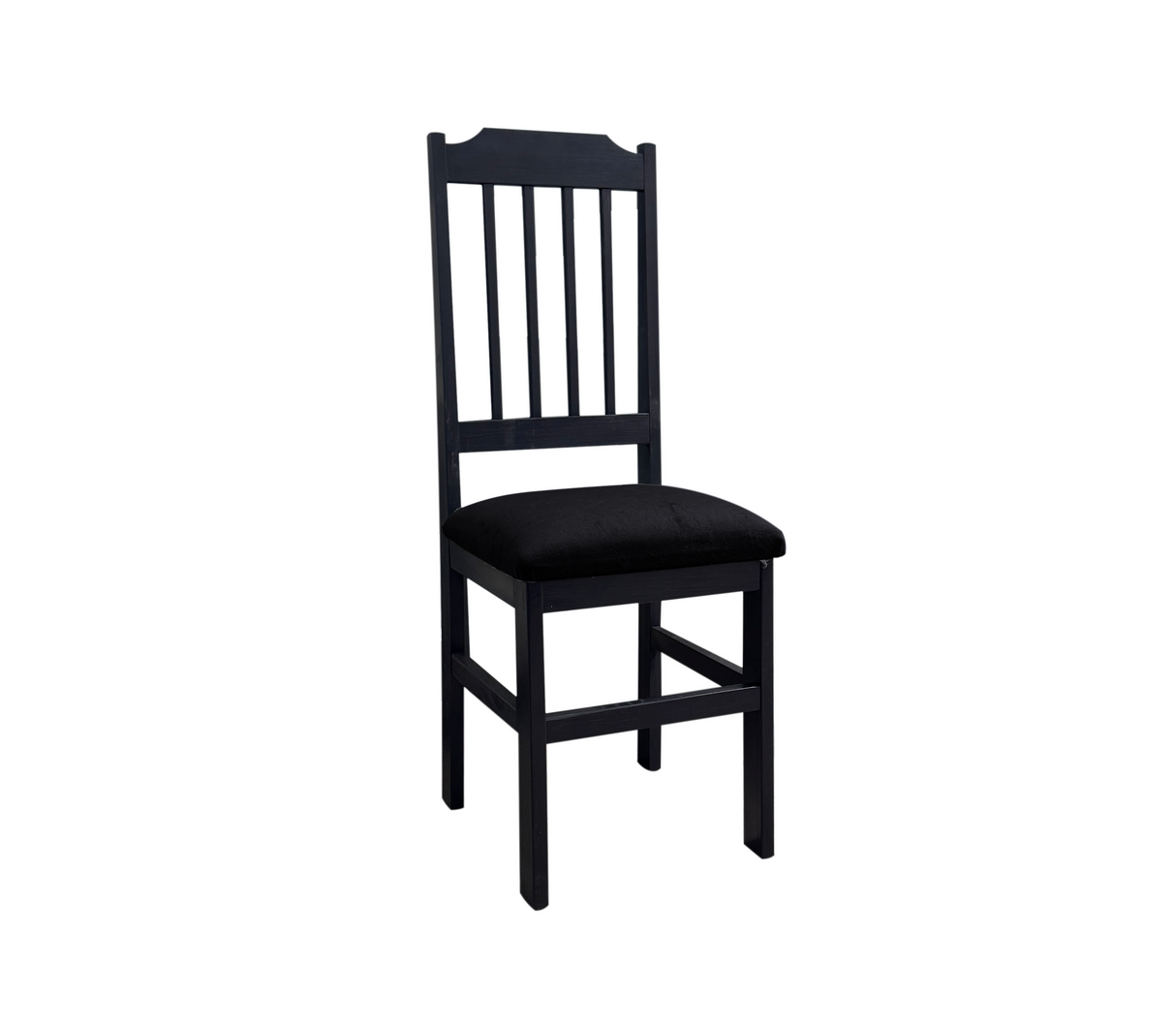 Silla para comedor gandal con tapizado Shenil negro Isabel