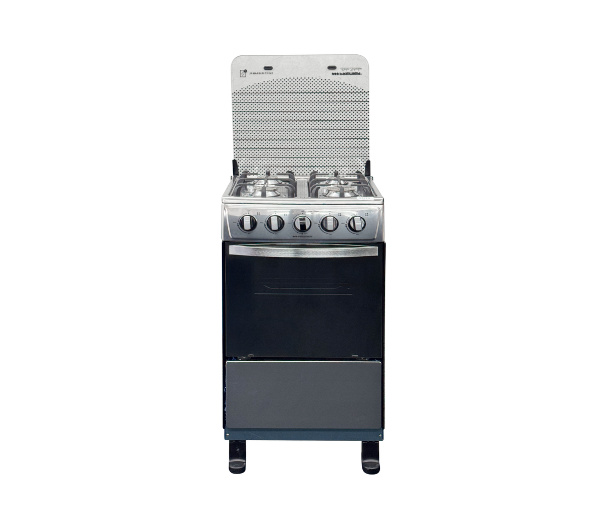 Cocina a gas 20" de piso 4 hornillas acero inoxidable Premier