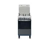 Cocina a gas 20" de piso 4 hornillas acero inoxidable Premier