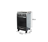 Cocina a gas 20" de piso 4 hornillas acero inoxidable EF-60009GH(SS) Premier
