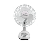 Ventilador de mesa 12" c/panel solar recargable blanco Sky Home