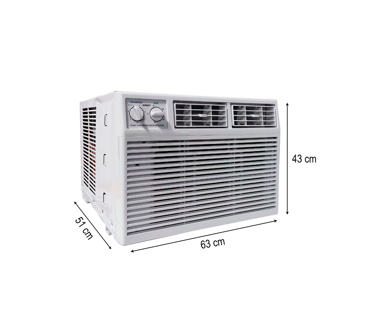 Aire acondicionado Ventana 12000btu s/control 220v colmena de cobre Sankey