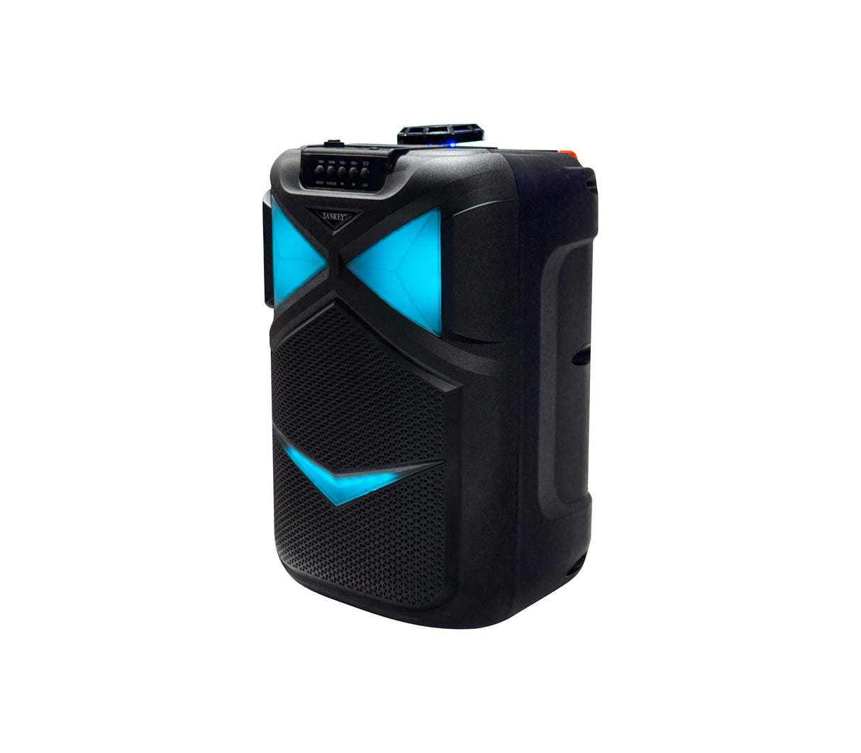 Corneta recargable 8" portátil 8W Karaoke PA8DCS501 Sankey