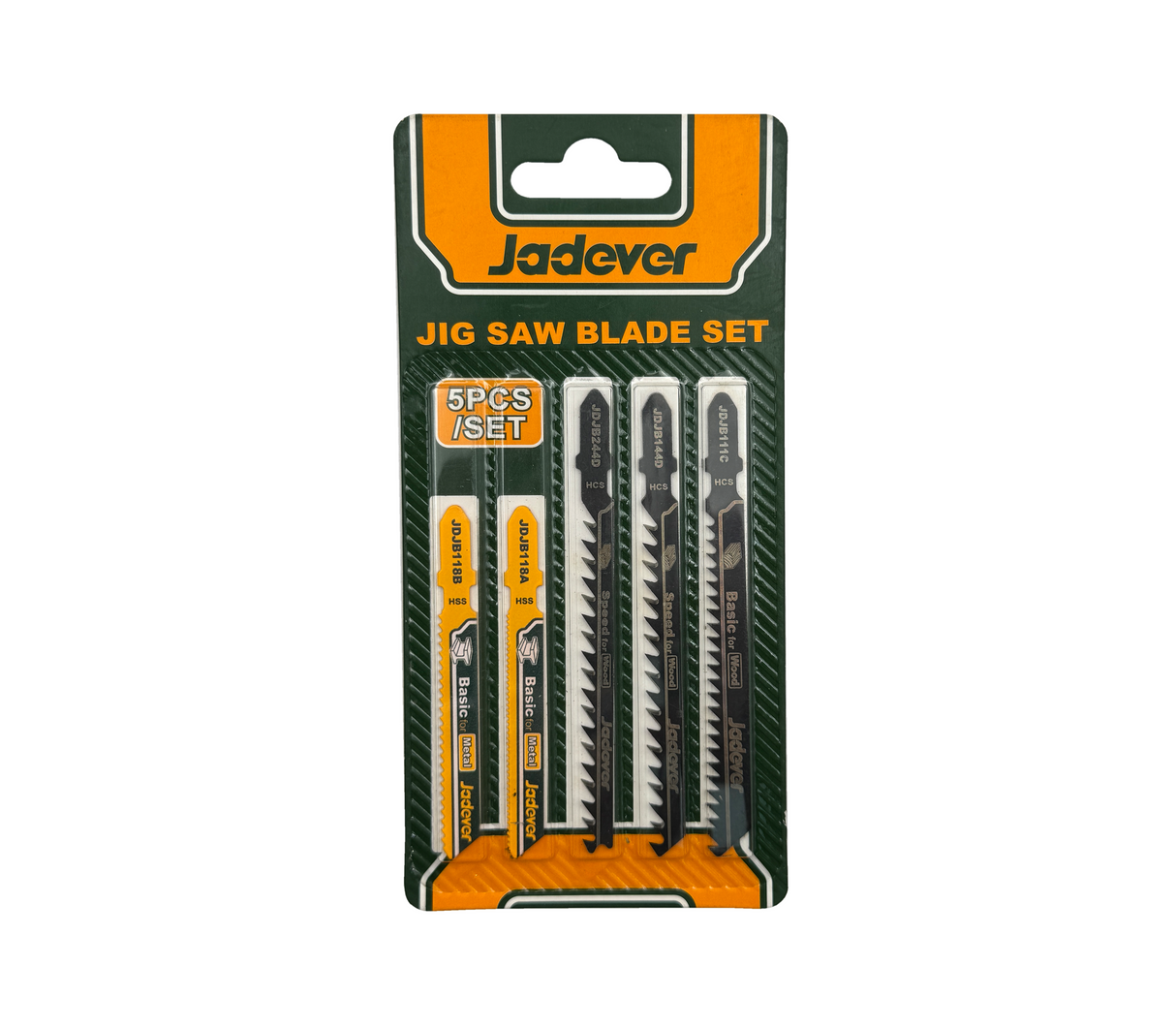 Set de segueta para caladora 5 piezas Jadever