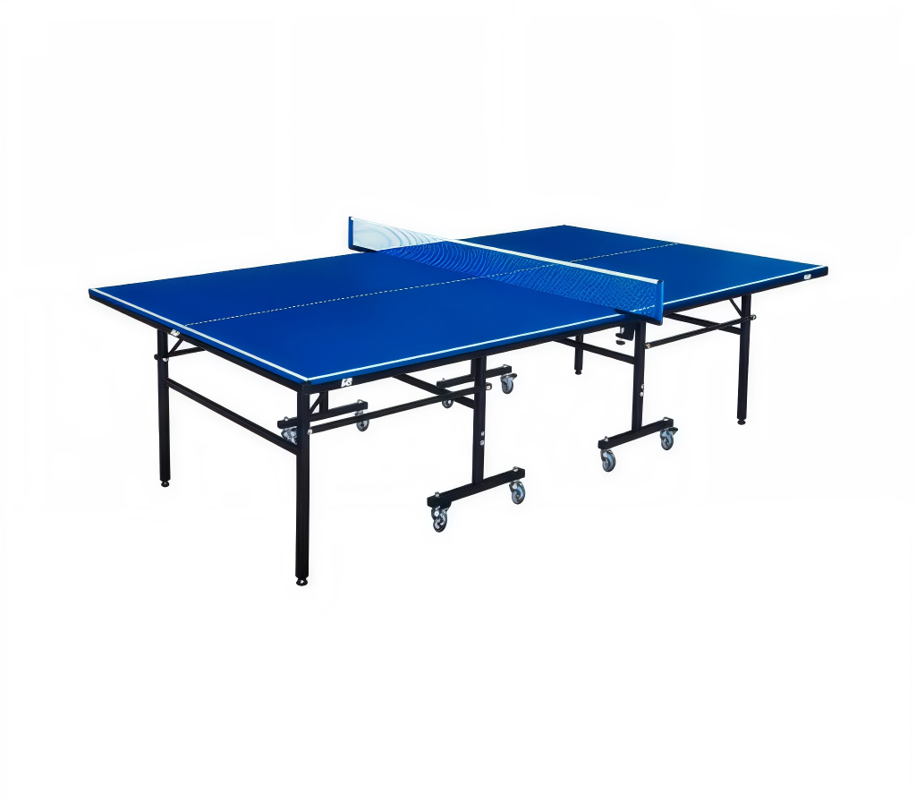 Mesa de ping pong 15mm indoor con accesorios 160x148x11 cm azul KX