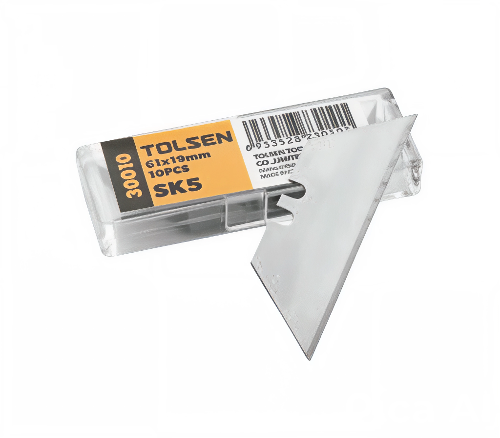 Set de cuchilla para exacto 10 pza 61x19mm Tolsen