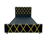 Box Spring Decorativo Matrimonial C/Copete Bipiel