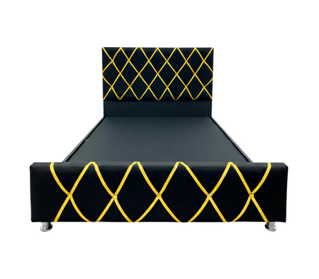 Box Spring Decorativo Matrimonial C/Copete Bipiel