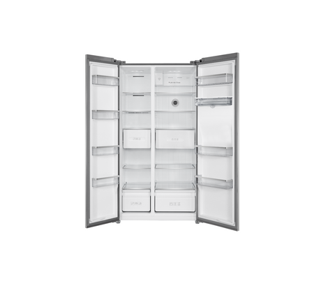 Nevera side by side 486 lts s/escarcha 110v gris crystal TCL