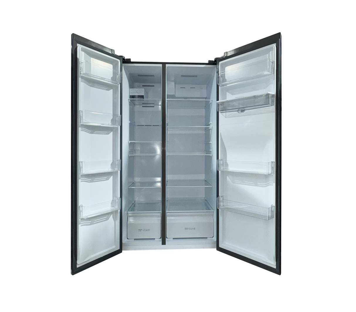 Nevera side by side 595 litros sin escarcha 110V gris crystal TCL