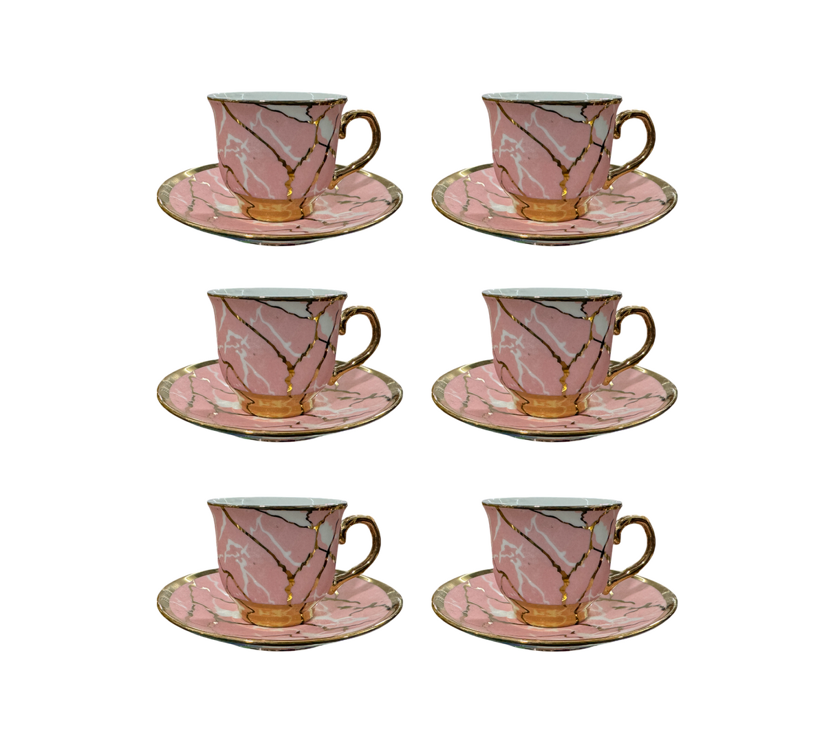 Juego de 6 tazas de vidrio para café kr25005 Pamorde