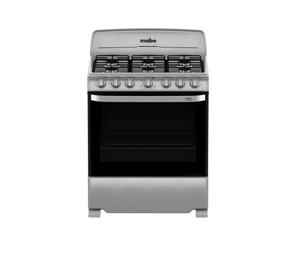 Cocina a gas piso 76cm 6 hornillas mercury Mabe