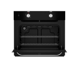 Horno a gas con encendido eléctrico 80cm tipo espejo negro Mabe
