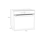 Horno eléctrico 80cm 220V tipo espejo negro Mabe