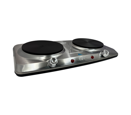 Cocinita eléctrica 2 hornillas 1000W+1000W RAF