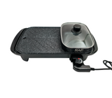 Plancha eléctrica multifuncional 2 en 1 con olla 1200W RAF