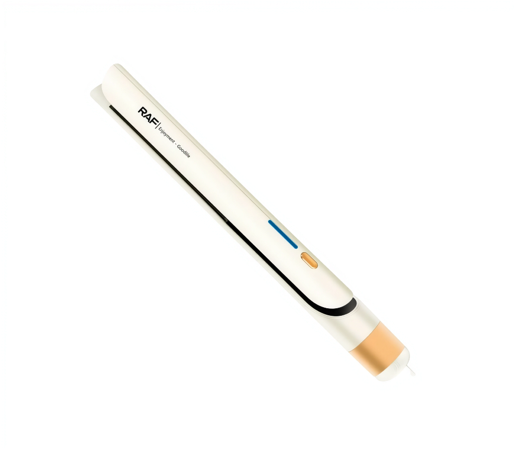 Plancha alisadora / rizadora 2 en 1 blanca RAF