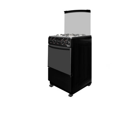 Cocina a gas 20" 4h encendido automático negro Gplus