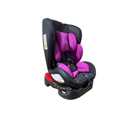 Silla para carro negro y morado Bebesitos