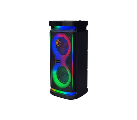 Corneta recargable 6.5" X2 40W LED con micrófono PA65DCM12 Sankey