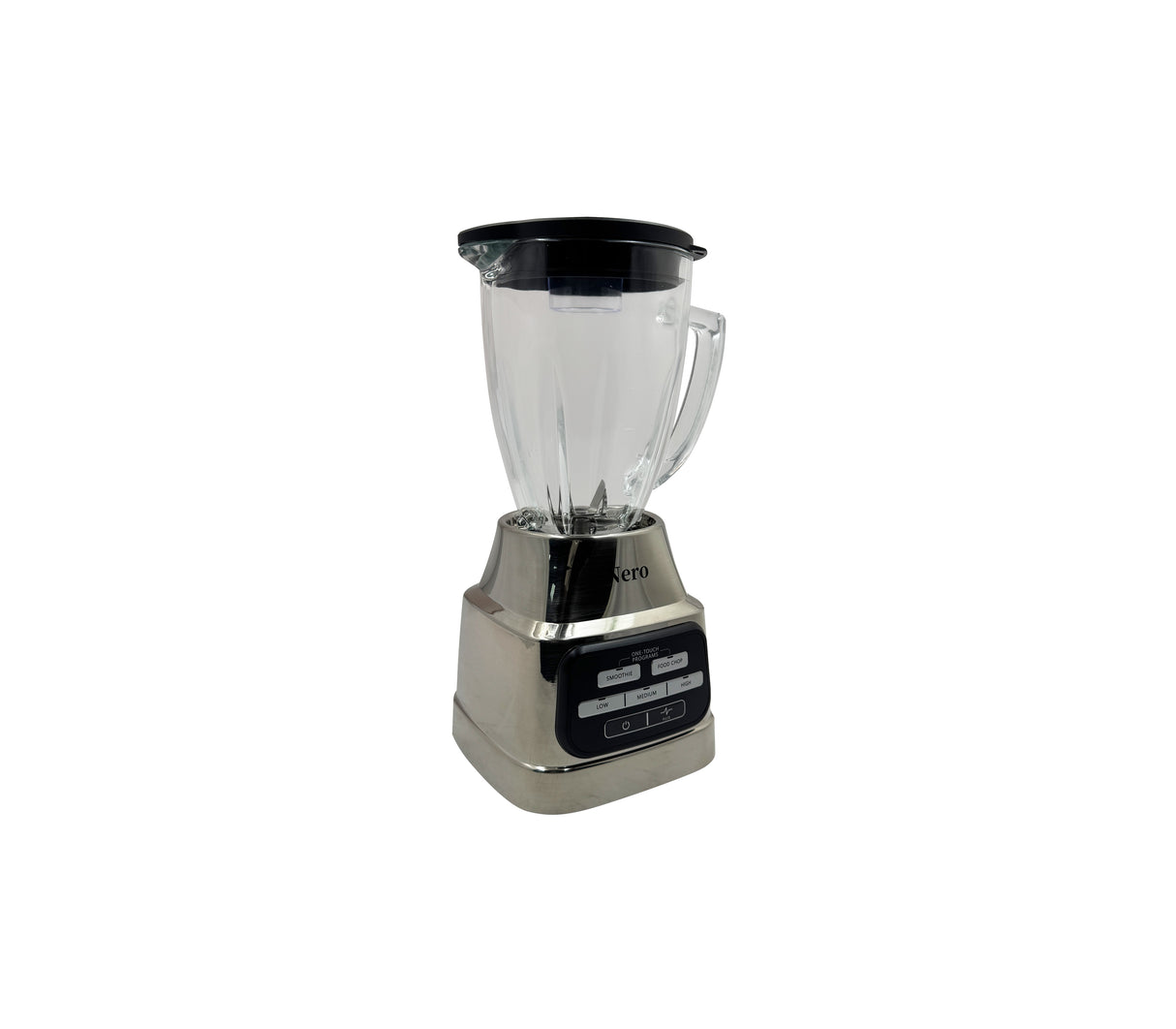 Licuadora vaso de vidrio profesional plus 3 velocidades 1.25 litros 650W cromado NR-6804 Nero